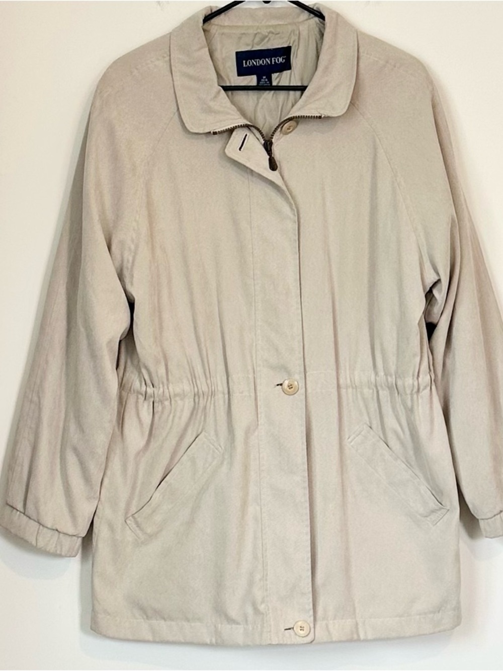 London Fog Women's Beige Utility Jacket - Size: Medium